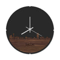 Skyline Clock Round Dallas Nuts