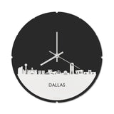 Skyline Klok Rond Dallas Wit Glanzend