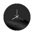 Skyline Clock Round Delden Black Glossy