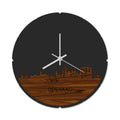 Skyline Klok Rond Den Haag Palissander