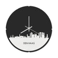 Skyline Klok Rond Den Haag Wit Glanzend