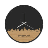 Skyline Klok Rond Dinteloord Bamboe