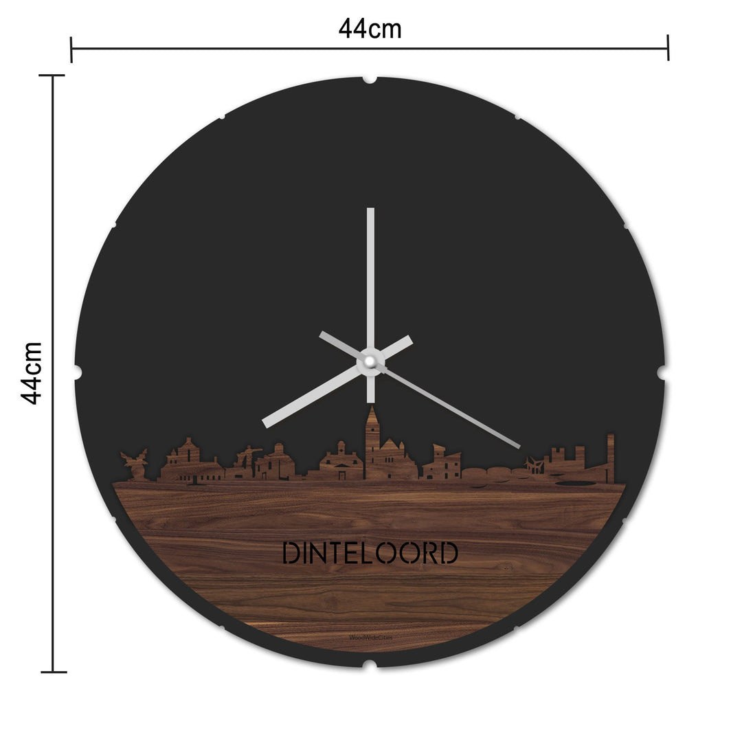 Skyline Klok Dinteloord Eiken houten cadeau decoratie relatiegeschenk van WoodWideCities
