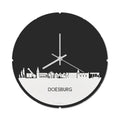 Skyline Klok Rond Doesburg Wit Glanzend