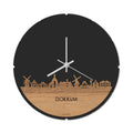Skyline Klok Rond Dokkum Eiken