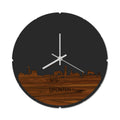 Skyline Klok Rond Dronten Palissander