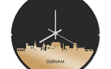 Skyline Klok Rond Durham Goud Metallic