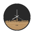Skyline Klok Rond Ede Bamboe