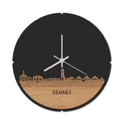 Skyline Klok Rond Eemnes Eiken