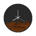 Skyline Klok Rond Eindhoven Palissander