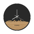 Skyline Klok Rond Elburg Bamboe