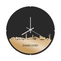 Skyline Klok Rond Emmeloord Goud Metallic