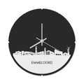 Skyline Klok Rond Emmeloord Wit Glanzend
