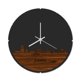 Skyline Klok Rond Emmen Palissander