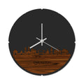 Skyline Klok Rond Enkhuizen Palissander