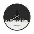 Skyline Klok Rond Enkhuizen Wit Glanzend