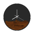 Skyline Klok Rond Ermelo Palissander