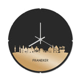 Skyline Klok Rond Franeker Goud Metallic