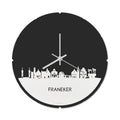 Skyline Klok Rond Franeker Wit Glanzend