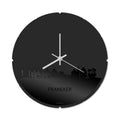 Skyline Klok Rond Franeker Zwart Glanzend