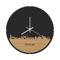 Skyline Klok Rond Fryslân Bamboe