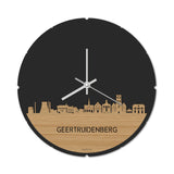 Skyline Klok Rond Geertruidenberg Bamboe