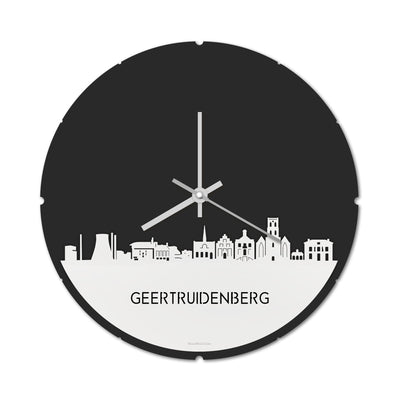 Skyline Clock Round Geertruidenberg White Glossy