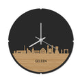 Skyline Klok Rond Geleen Bamboe