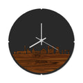 Skyline Klok Rond Geleen Palissander