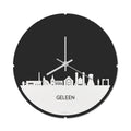 Skyline Klok Rond Geleen Wit Glanzend