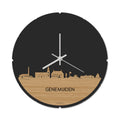 Skyline Klok Rond Genemuiden Bamboe