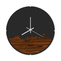 Skyline Klok Rond Gent Palissander