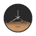 Skyline Klok Rond Gouda Eiken