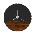 Skyline Klok Rond Gouda Palissander