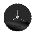 Skyline Klok Rond Grenoble Zwart Glanzend