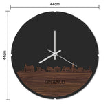 Skyline Klok Groenlo Eiken houten cadeau decoratie relatiegeschenk van WoodWideCities