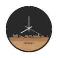 Skyline Klok Rond Groenlo Eiken