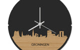 Skyline Klok Rond Groningen Bamboe