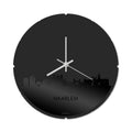 Skyline Clock Round Haarlem Black Glossy