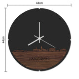 Skyline Klok Hardenberg Eiken houten cadeau decoratie relatiegeschenk van WoodWideCities