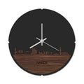Skyline Klok Rond Haren Noten