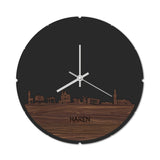 Skyline Klok Rond Haren Noten