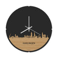 Skyline Klok Rond Harlingen Bamboe