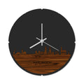 Skyline Klok Rond Harlingen Palissander