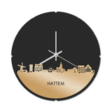 Skyline Klok Rond Hattem Goud Metallic