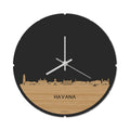 Skyline Klok Rond Havana Bamboe