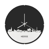 Skyline Klok Rond Heerde Wit Glanzend