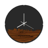 Skyline Klok Rond Heerenveen Palissander