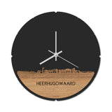 Skyline Klok Heerhugowaard Eiken houten cadeau decoratie relatiegeschenk van WoodWideCities