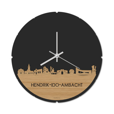 Skyline Klok Rond Hendrik-Ido-Ambacht Bamboe